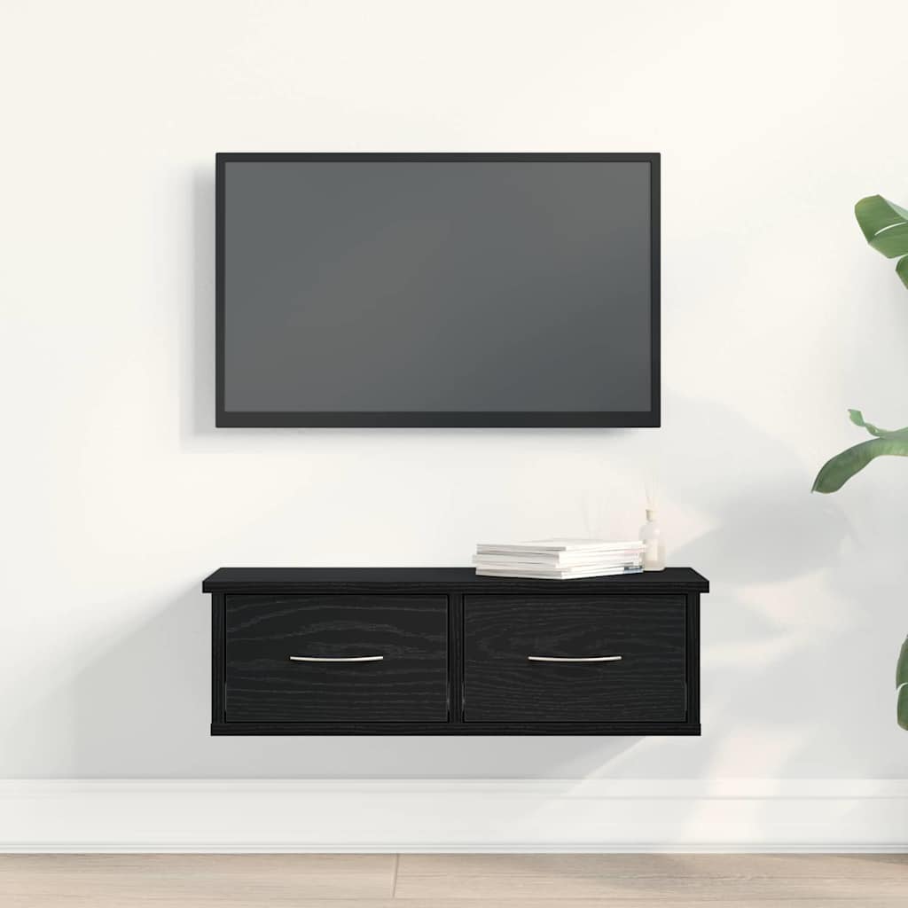 Wandschrank Schwarze Eiche 60 x 26 x 18,5 cm Holzwerkstoff