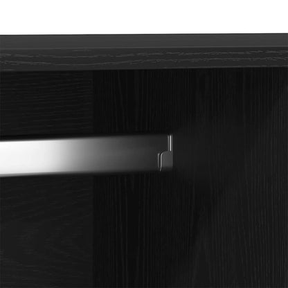 Kleiderschrank Schwarz Eichen-Optik 80 x 52 x 180 cm