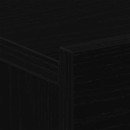 Nachttisch 2 Stk. Schwarz Eichen-Optik 40 x 30 x 30 cm