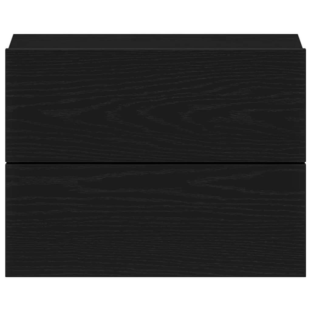 Nachttisch 2 pcs Schwarze Eiche 40 x 30 x 30 cm Holzwerkstoff