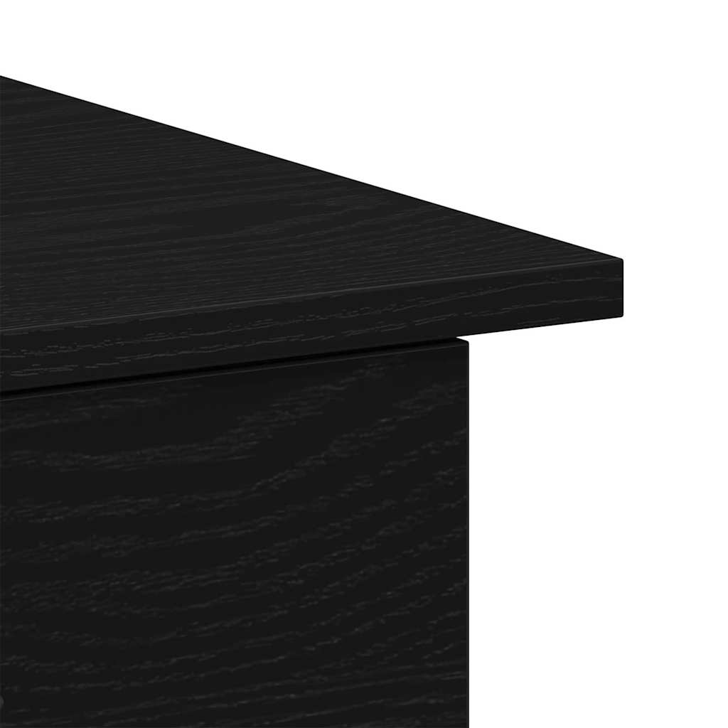 Schreibtisch Schwarz Eichen-Optik Holzwerkstoff