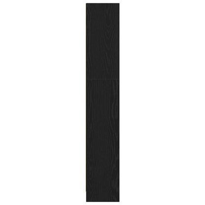 Bücherregal 60 x 24 x 143 cm Holzwerkstoff Schwarz Eichen-Optik