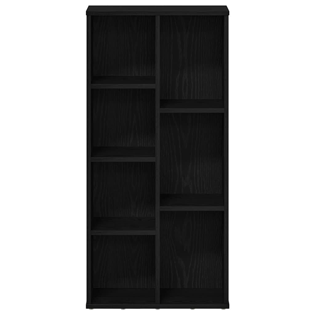 Bibliothèque aspect chêne noir 50 x 25 x 104 cm Matériau bois