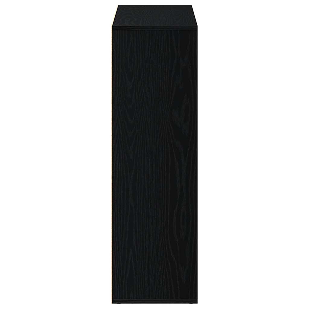 Bücherregal Eiche Schwarz 98x29x97,5 cm Holzwerkstoff