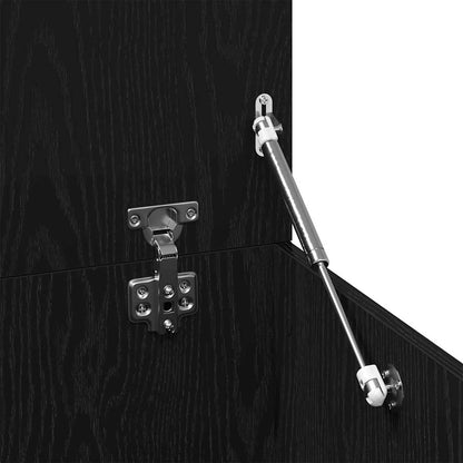 Couchtisch Schwarz Eichen-Optik 150 x 50 x 35 cm Holzwerkstoff