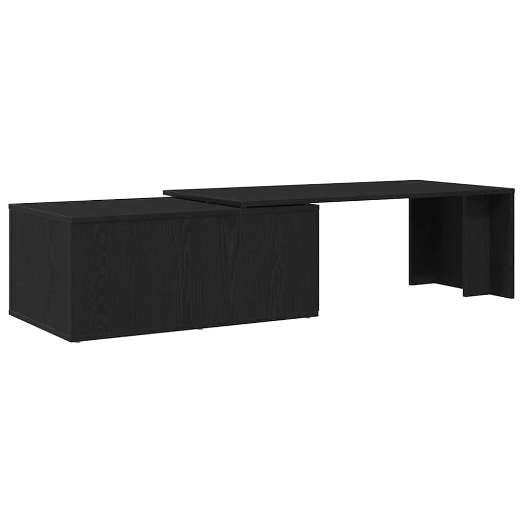 Couchtisch Schwarz Eichen-Optik 150 x 50 x 35 cm Holzwerkstoff
