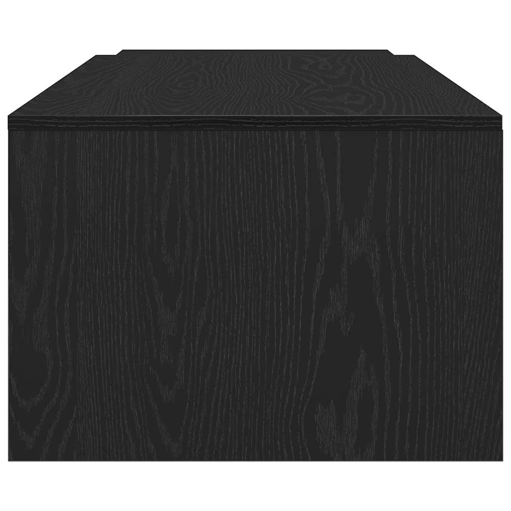 Couchtisch Schwarz Eichen-Optik 150 x 50 x 35 cm Holzwerkstoff