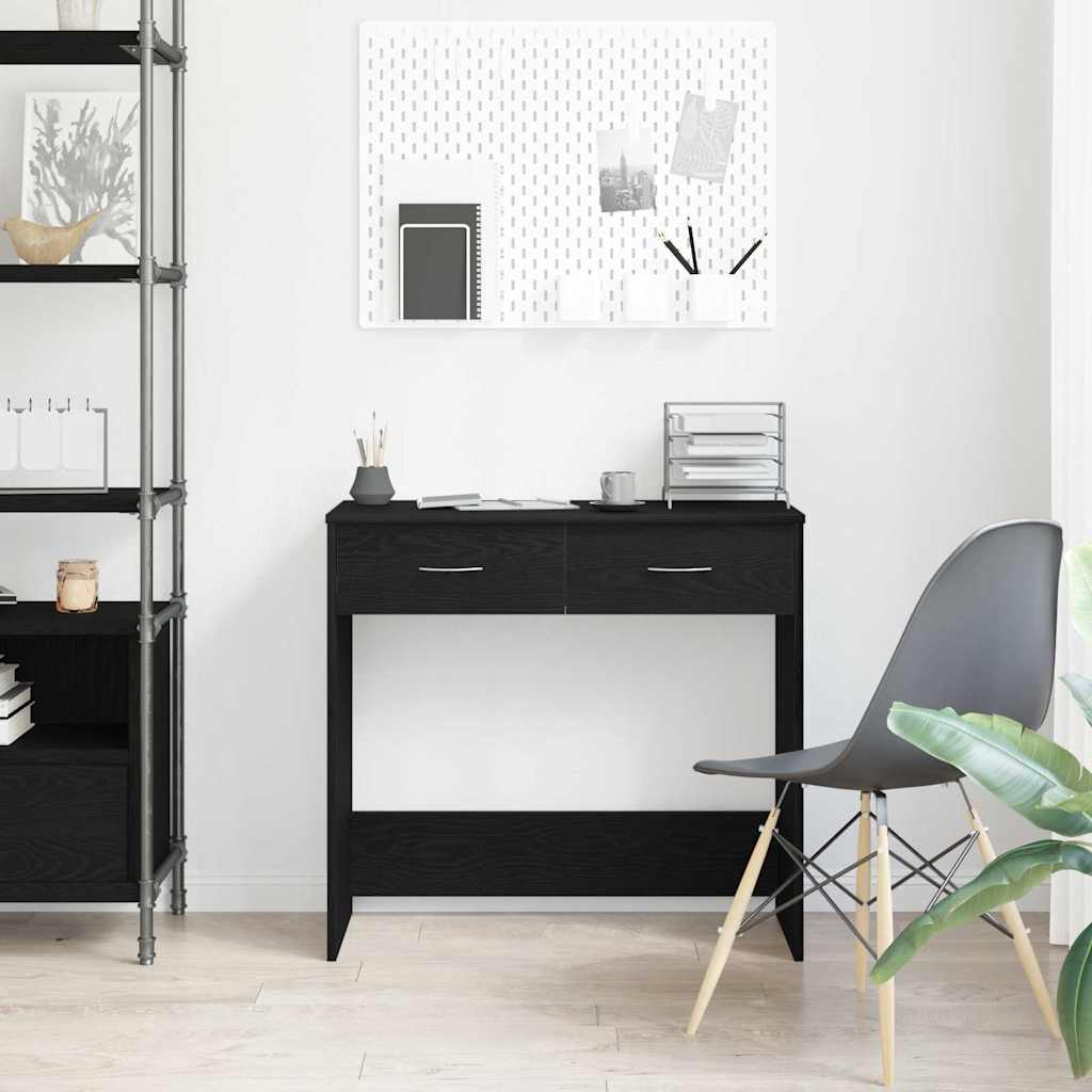 Schreibtisch Schwarz Eichen-Optik Holzwerkstoff 80 x 40 x 75 cm
