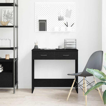 Schreibtisch Schwarz Eichen-Optik Holzwerkstoff 80 x 40 x 75 cm