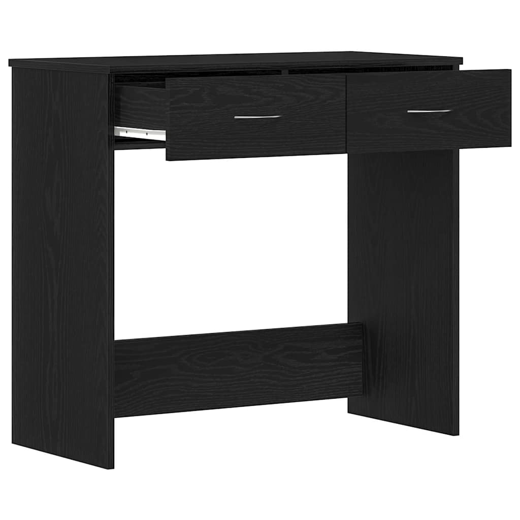 Schreibtisch Schwarz Eichen-Optik Holzwerkstoff 80 x 40 x 75 cm