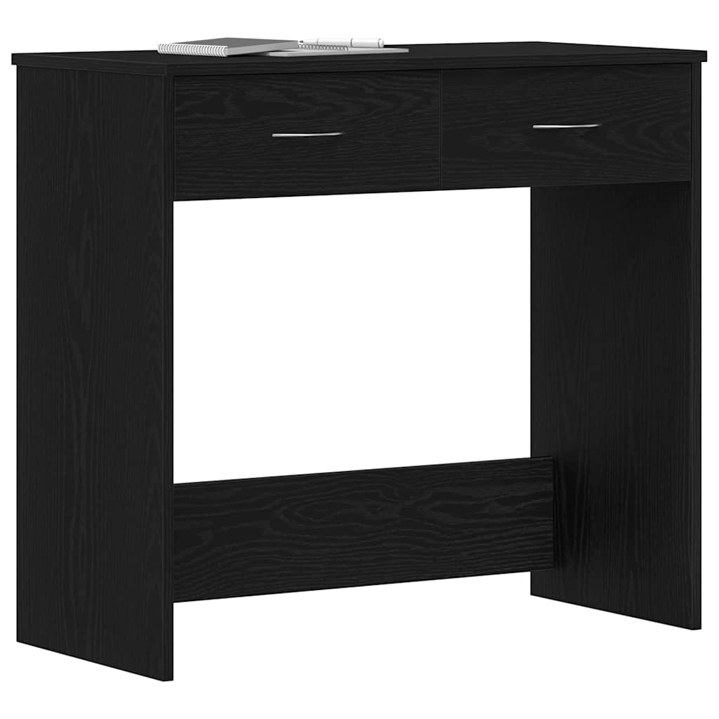 Schreibtisch Schwarz Eichen-Optik Holzwerkstoff 80 x 40 x 75 cm
