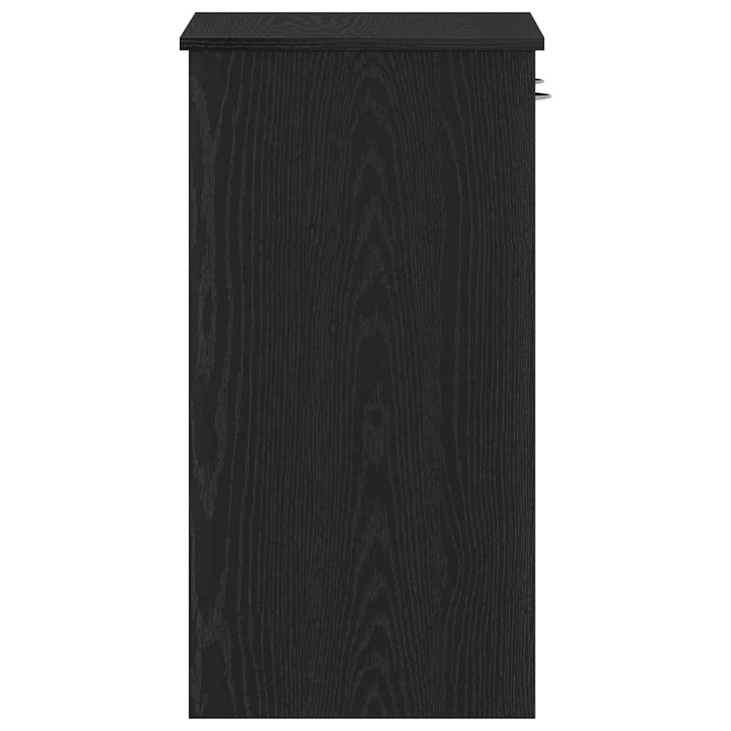 Schreibtisch Schwarz Eichen-Optik Holzwerkstoff 80 x 40 x 75 cm