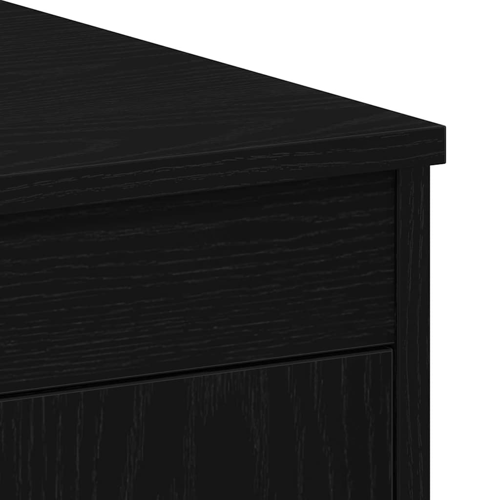 Schreibtisch Schwarz Eichen-Optik 100 x 50 x 76 cm
