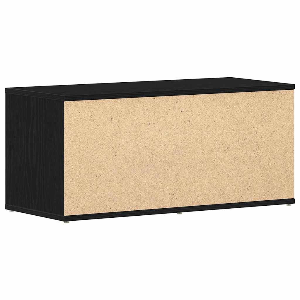TV-Schränk 80 x 34 x 36 cm Schwarz Eichen-Optik Holzwerkstoff