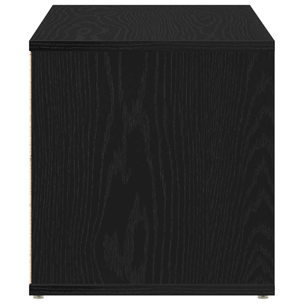 TV-Schränk 80 x 34 x 36 cm Schwarz Eichen-Optik Holzwerkstoff
