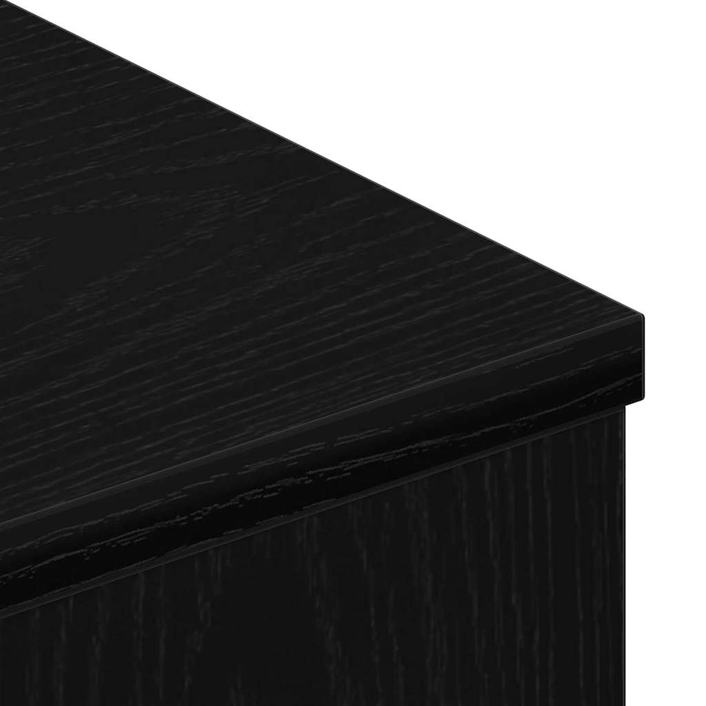 TV-Schränk 80x34x30 cm Schwarz Eichen-Optik Holzwerkstoff