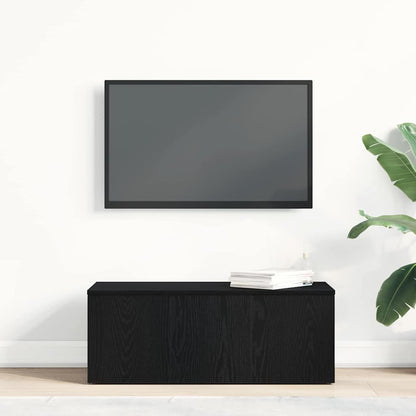 TV-Schränk 80x34x30 cm Schwarz Eichen-Optik Holzwerkstoff