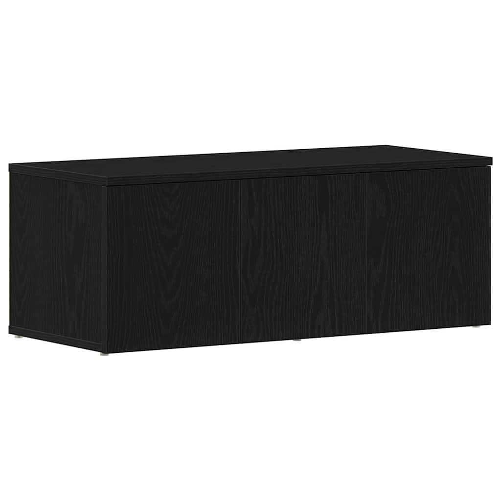 TV-Schränk 80x34x30 cm Schwarz Eichen-Optik Holzwerkstoff