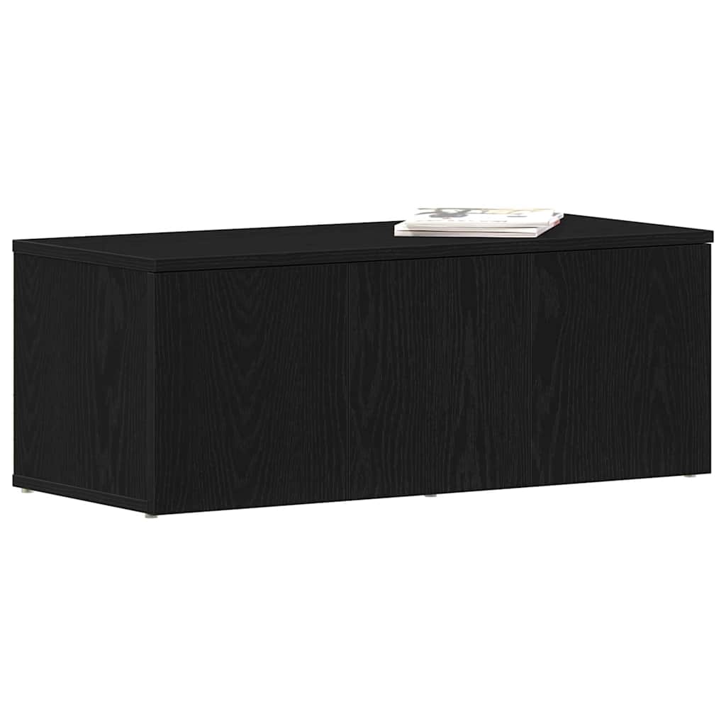TV-Schränk 80x34x30 cm Schwarz Eichen-Optik Holzwerkstoff