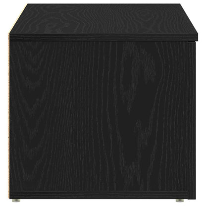 TV-Schränk 80x34x30 cm Schwarz Eichen-Optik Holzwerkstoff