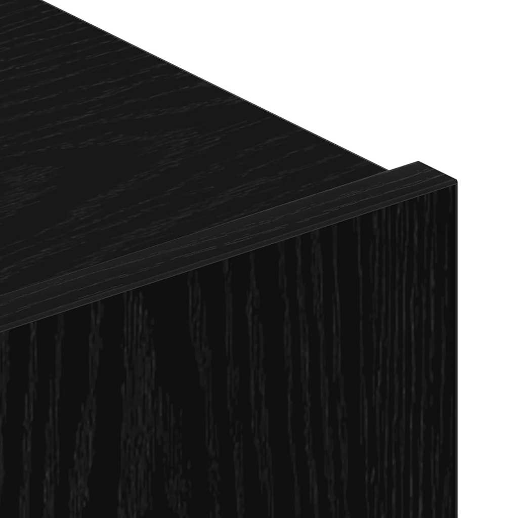 TV-Schränk 80 x 30 x 30 cm Schwarz Eichen-Optik Holzwerkstoff