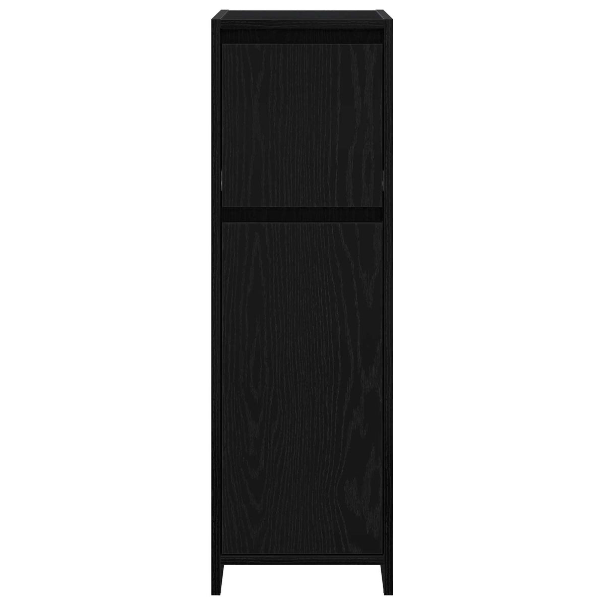 Badezimmerschrank Schwarz Eichen-Optik 30 x 30 x 95 cm