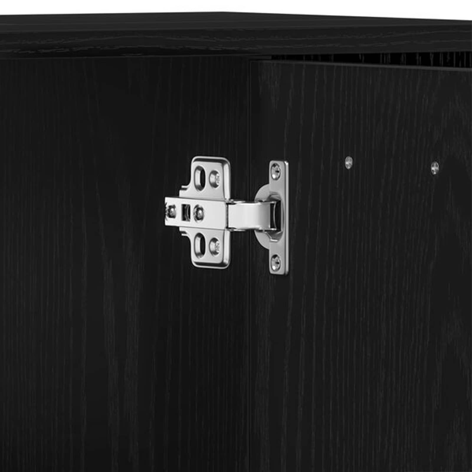 Badezimmerschrank Schwarz Eichen-Optik 60 x 32 x 54 cm