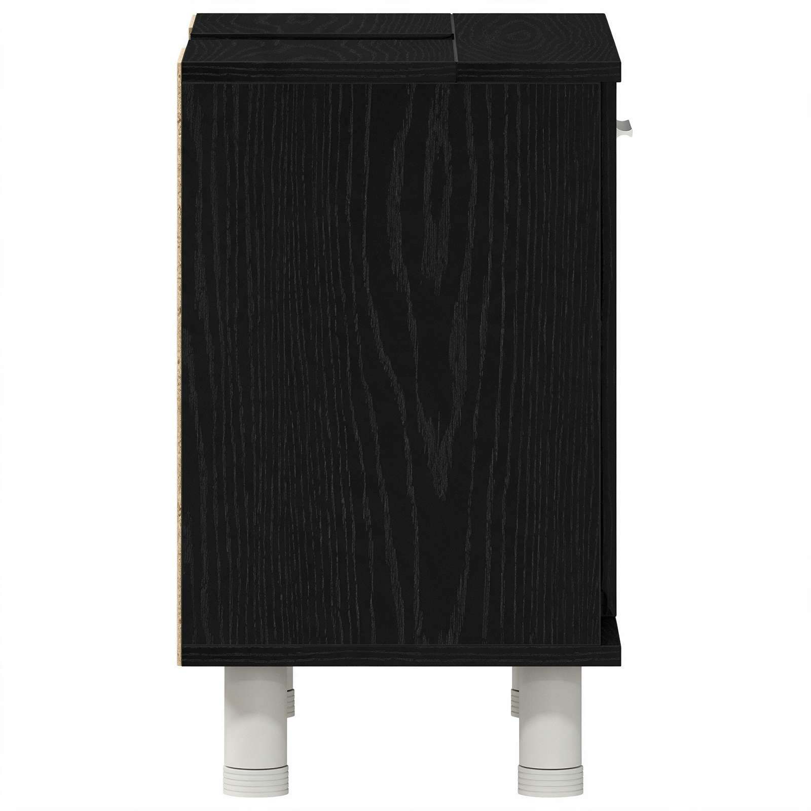 Badezimmerschrank Schwarz Eichen-Optik 60 x 32 x 54 cm