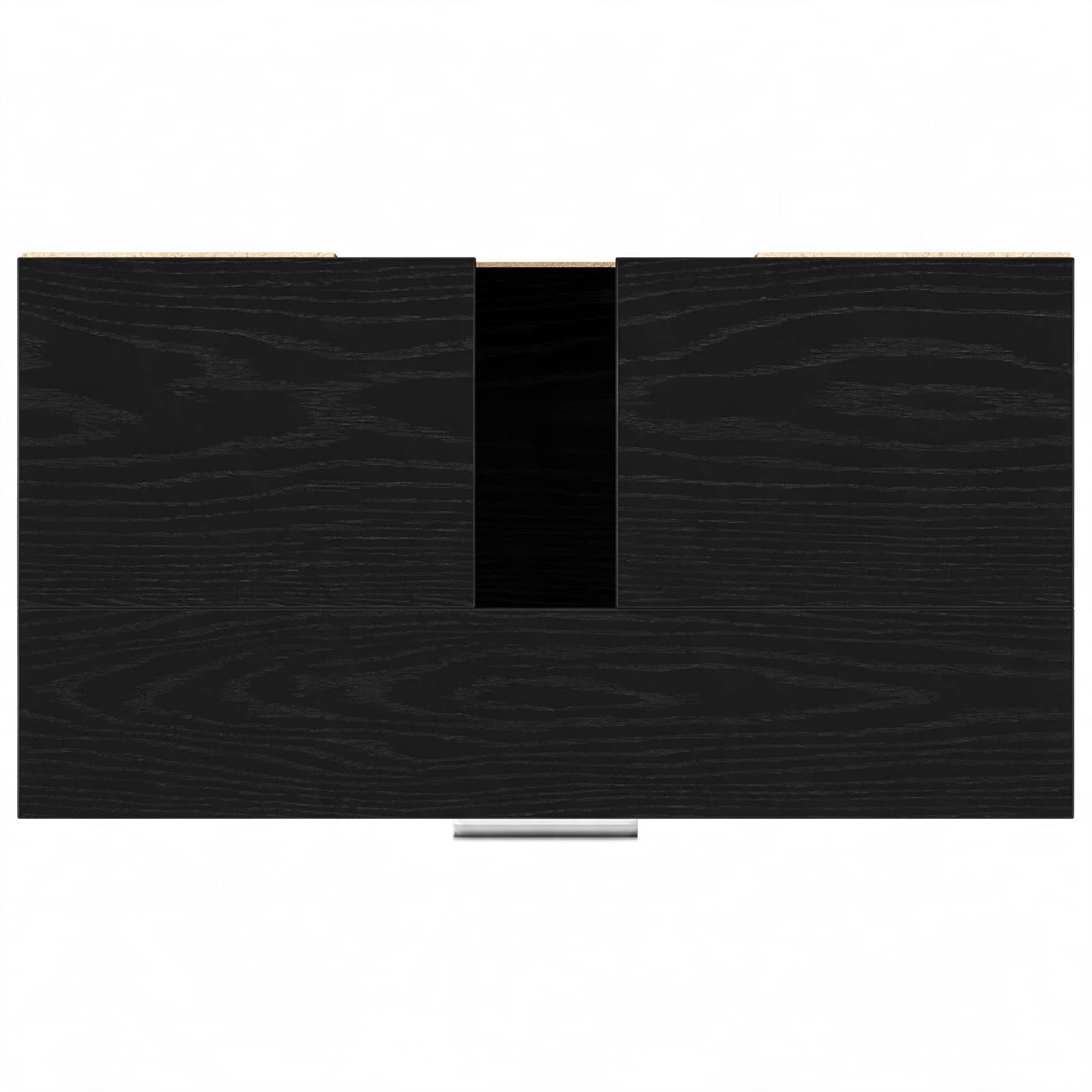 Badezimmerschrank Schwarz Eichen-Optik 60 x 32 x 54 cm