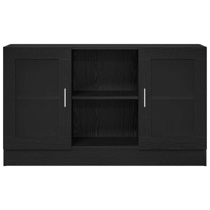 Sideboard Schwarz Eichen-Optik 120 x 30,5 x 70 cm Holzwerkstoff