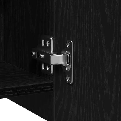 Badezimmerspiegelschrank Schwarz Eichen-Optik