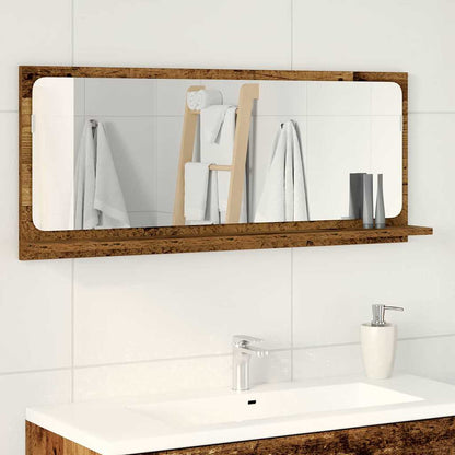 Spiegelablage Altholz 90 x 10,5 x 37 cm Holzwerkstoff