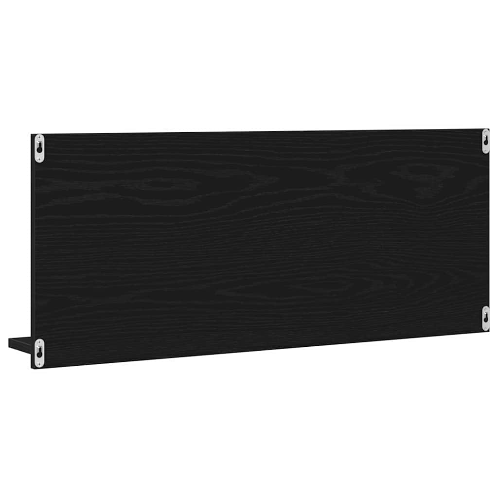 Spiegelablage Schwarz Eichen-Optik 90 x 10,5 x 37 cm