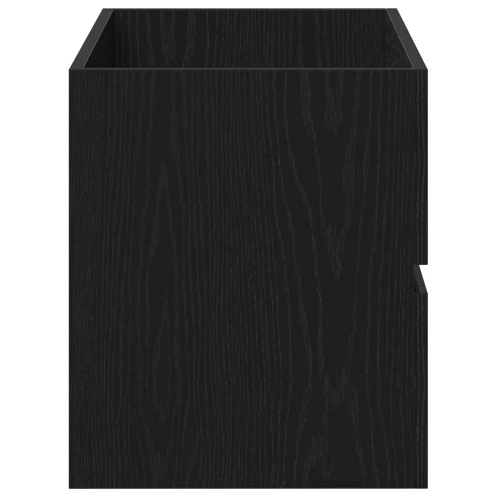 Spülbeckenschrank Schwarz Eiche 80x38,5x45 cm Holzwerkstoff