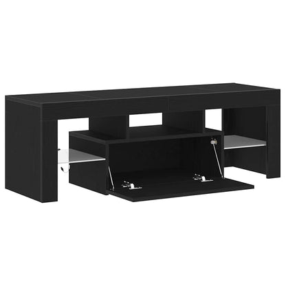 TV-Schränk 120 x 35 x 40 cm Schwarz Eichen-Optik Holzwerkstoff