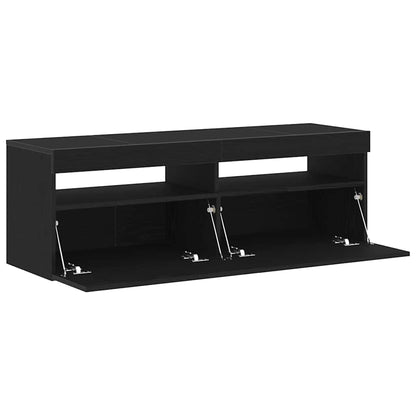 TV-Schränk 120 x 35 x 40 cm Schwarz Eichen-Optik Holzwerkstoff