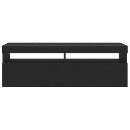TV-Schränk 120 x 35 x 40 cm Schwarz Eichen-Optik Holzwerkstoff