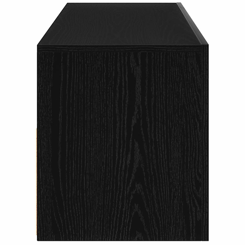 TV-Schränk 120 x 35 x 40 cm Schwarz Eichen-Optik Holzwerkstoff