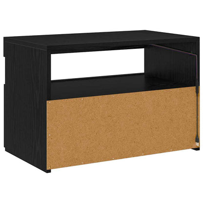 TV-Schränk 60 x 35 x 40 cm Schwarz Eichen-Optik Holzwerkstoff