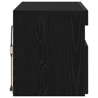 TV-Schränk 60 x 35 x 40 cm Schwarz Eichen-Optik Holzwerkstoff