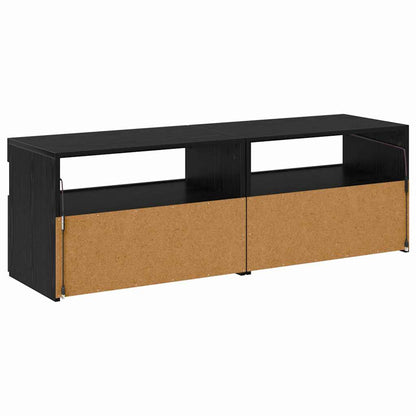 TV-Schränk 2 stk. Schwarz Eichen-Optik Holzwerkstoff