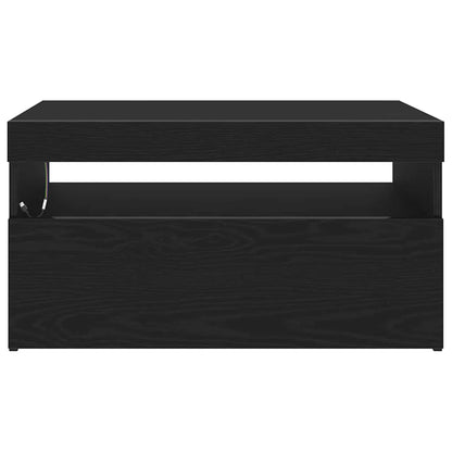 TV-Schränk 75 x 35 x 40 cm Schwarz Eichen-Optik Holzwerkstoff