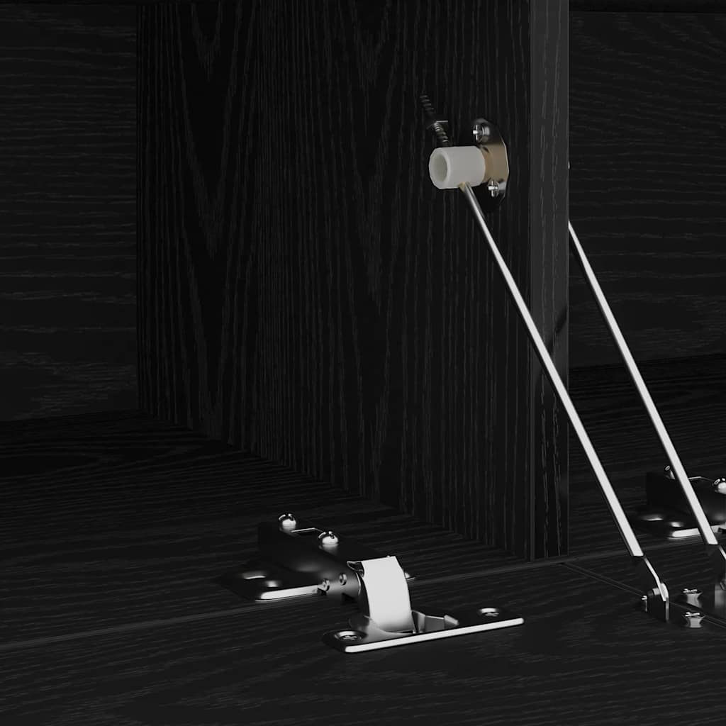TV-Schränk 120 x 35 x 40 cm Schwarz Eichen-Optik Holzwerkstoff