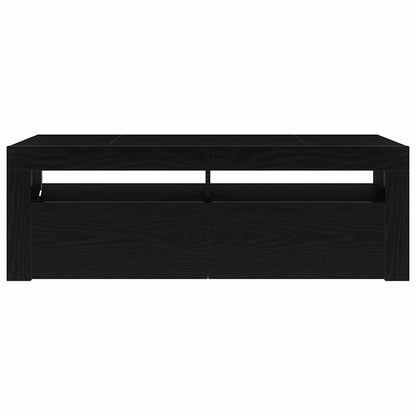 TV-Schränk 120 x 35 x 40 cm Schwarz Eichen-Optik Holzwerkstoff