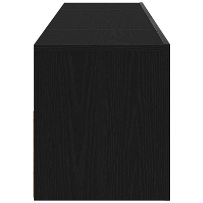 TV-Schränk 120 x 35 x 40 cm Schwarz Eichen-Optik Holzwerkstoff
