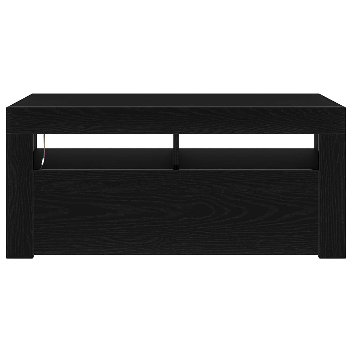 TV-Schränk 90 x 35 x 40 cm Schwarz Eichen-Optik Holzwerkstoff