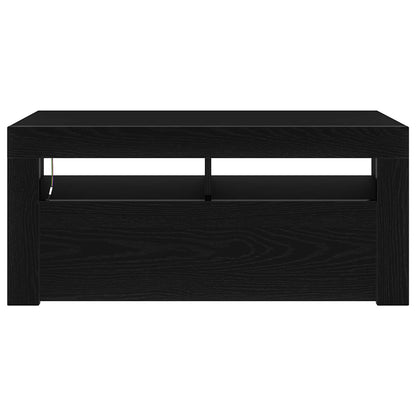 TV-Schränk 90 x 35 x 40 cm Schwarz Eichen-Optik Holzwerkstoff