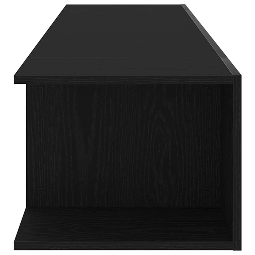 TV-Schränk 135 x 39 x 30 cm Schwarz Eichen-Optik Holzwerkstoff