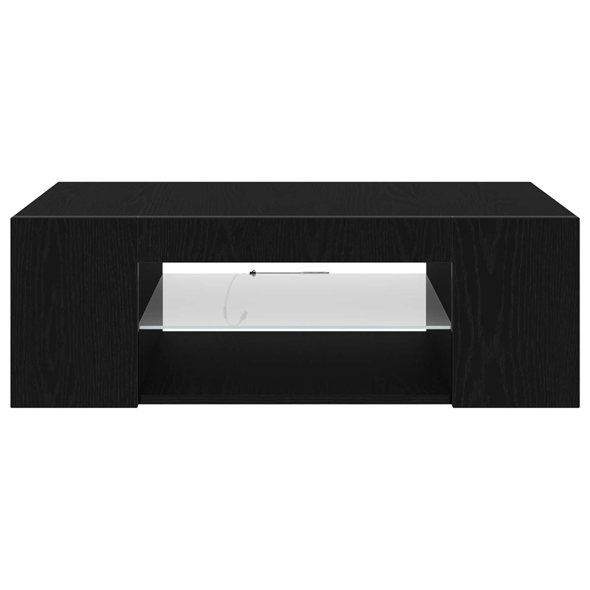 TV-Schränk 90 x 39 x 30 cm Schwarz Eichen-Optik Holzwerkstoff