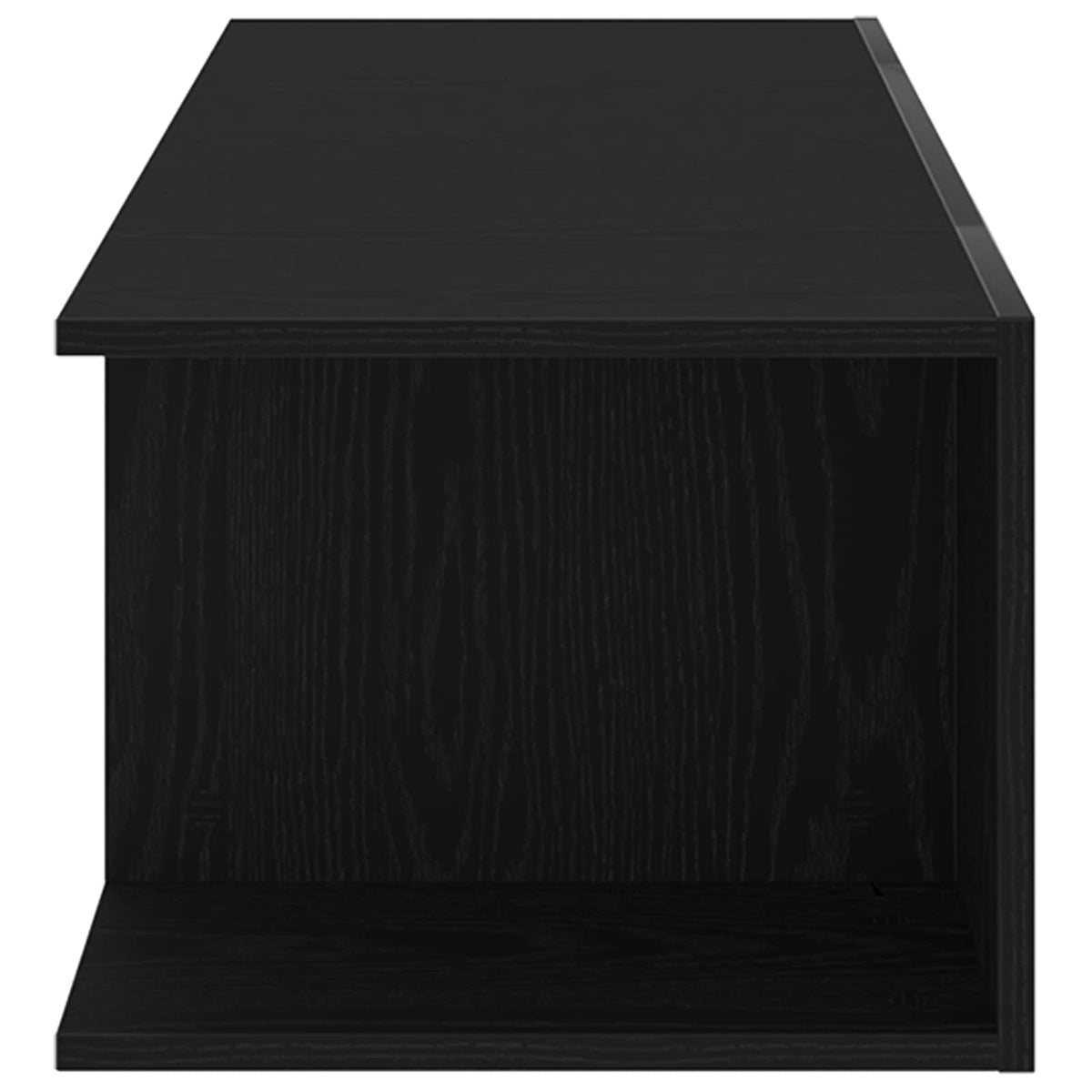 TV-Schränk 90 x 39 x 30 cm Schwarz Eichen-Optik Holzwerkstoff